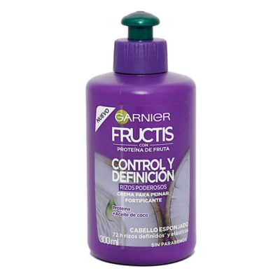 کرم تقویت موهای فر گارنیر مدل Fructis control y definicion ارایشی جانان