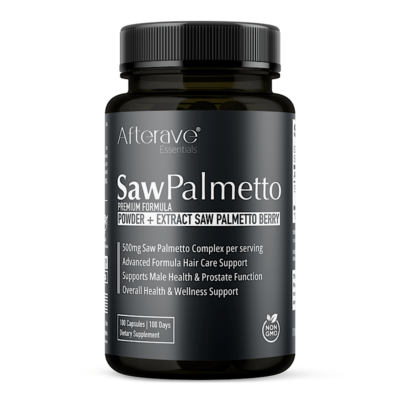 کپسول سائوپالمتو افتر ایو Afterave Essential Saw Palmetto Supplement ارایشی جانان